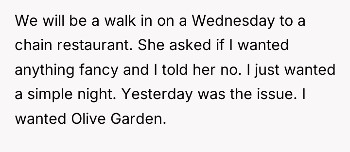 We will be a walk in on a Wednesday to...