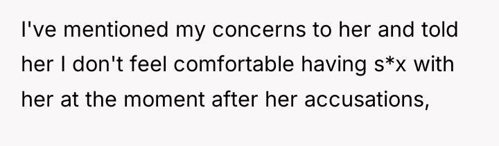 I've mentioned my concerns to her and told her I...
