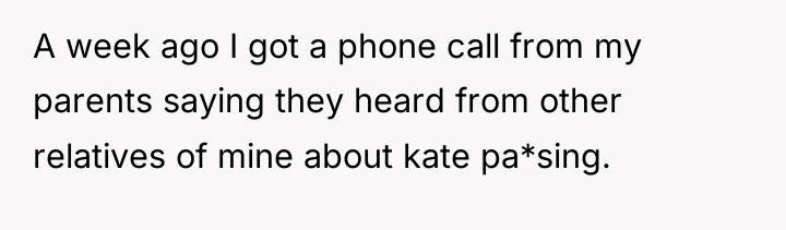 A week ago I got a phone call from my...