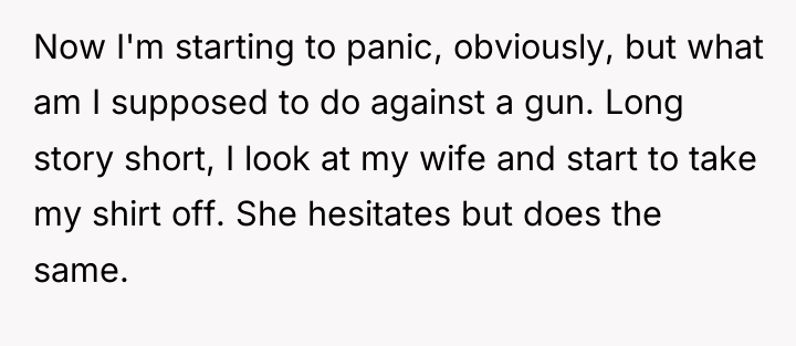 Now I'm starting to panic, obviously, but what am I...