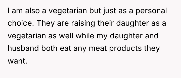 I am also a vegetarian but just as a personal...