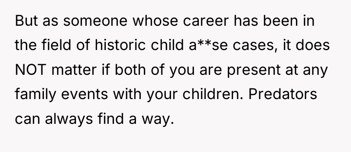 But as someone whose career has been in the field...