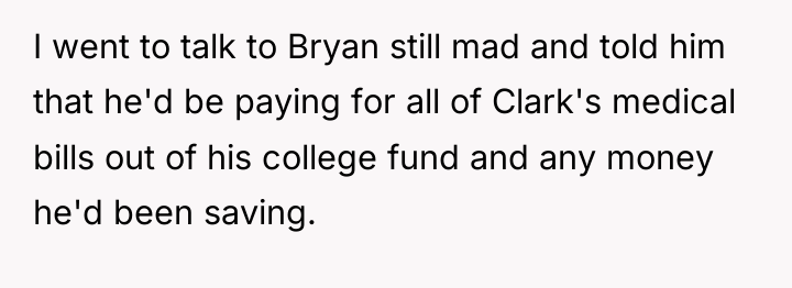 I went to talk to Bryan still mad and told...