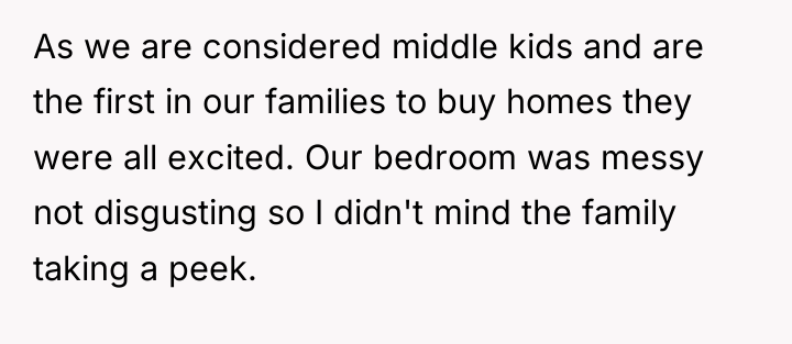 As we are considered middle kids and are the first...