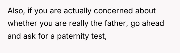 Also, if you are actually concerned about whether you are...