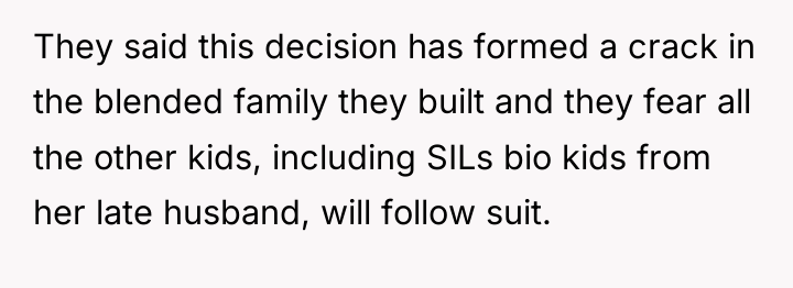 They said this decision has formed a crack in the...