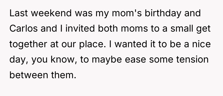 Last weekend was my mom's birthday and Carlos and I...