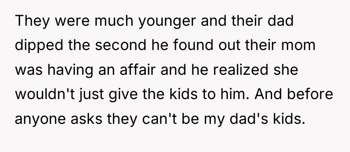 They were much younger and their dad dipped the second...