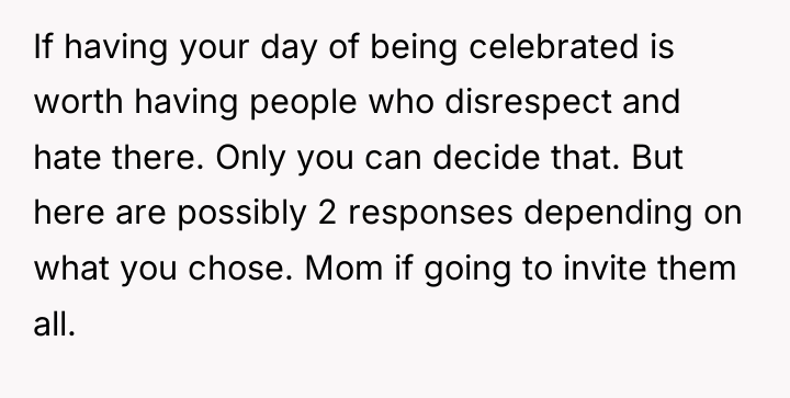 If having your day of being celebrated is worth having...