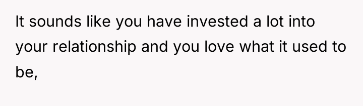 It sounds like you have invested a lot into your...