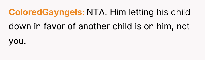 ColoredGayngels NTA. Him letting his child down in favor of...