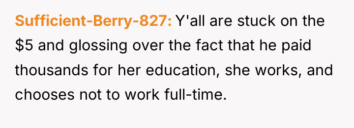 Sufficient-Berry-827 Y'all are stuck on the $5 and glossing over...