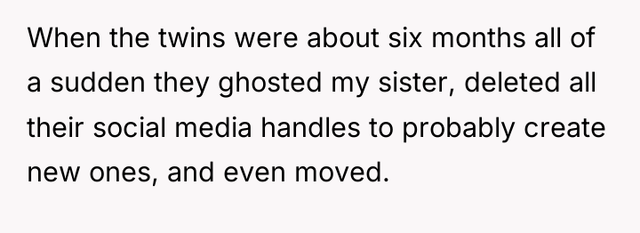 When the twins were about six months all of a...