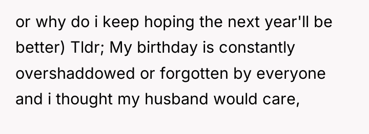 or why do i keep hoping the next year'll be...