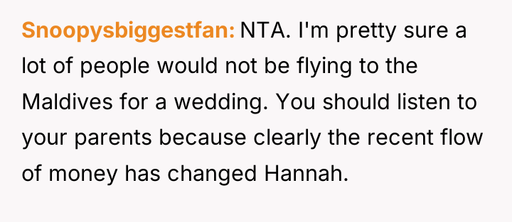 Snoopysbiggestfan NTA. I'm pretty sure a lot of people would...