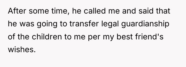 After some time, he called me and said that he...