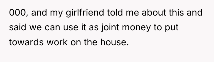000, and my girlfriend told me about this and said...