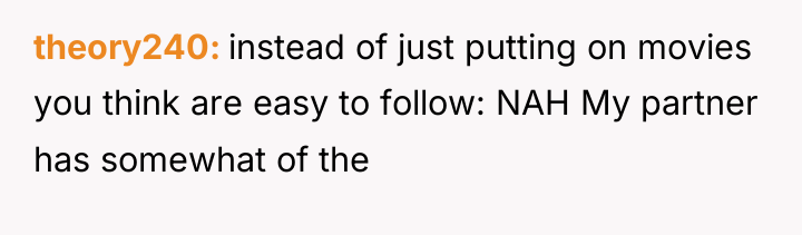 theory240 instead of just putting on movies you think are...