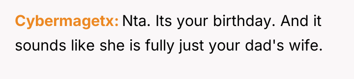 Cybermagetx Nta. Its your birthday. And it sounds like she...