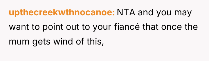 upthecreekwthnocanoe NTA and you may want to point out to...