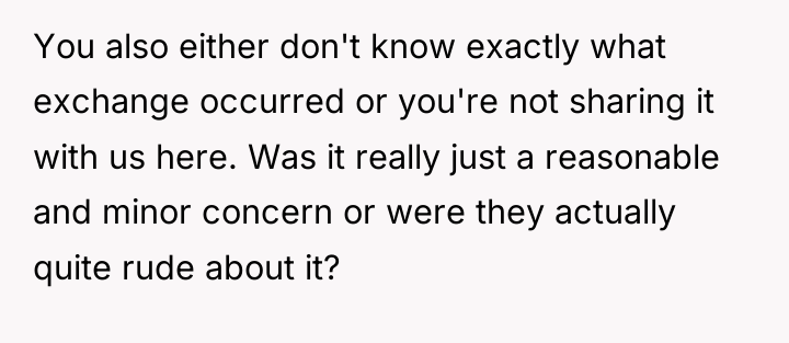 You also either don't know exactly what exchange occurred or...