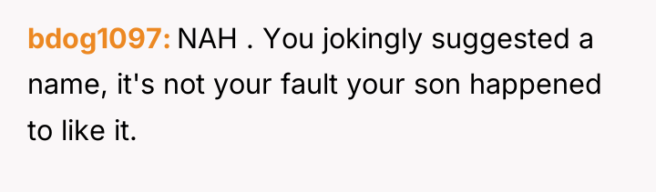 bdog1097 NAH . You jokingly suggested a name, it's not...