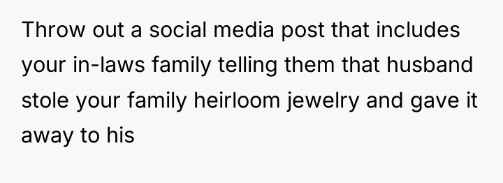 Throw out a social media post that includes your in-laws...