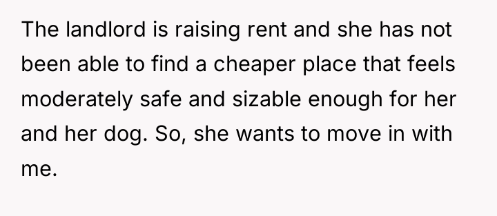 The landlord is raising rent and she has not been...