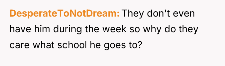 DesperateToNotDream They don't even have him during the week so...
