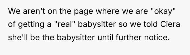 We aren't on the page where we are "okay" of...