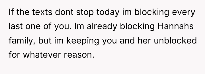 If the texts dont stop today im blocking every last...