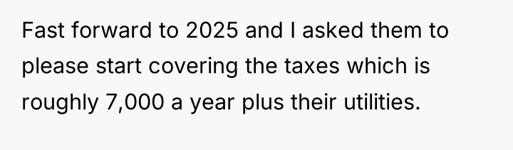 Fast forward to 2025 and I asked them to please...