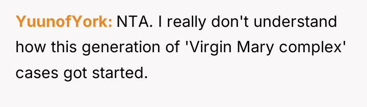 YuunofYork NTA. I really don't understand how this generation of...