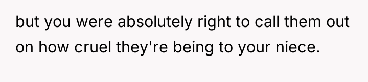 but you were absolutely right to call them out on...