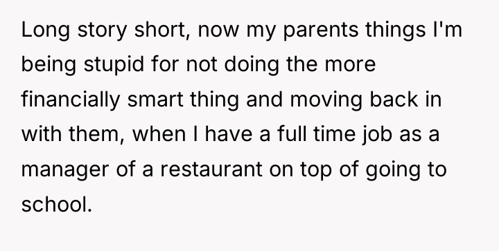 Long story short, now my parents things I'm being stupid...