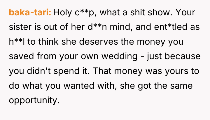 baka-tari Holy c**p, what a shit show. Your sister is...
