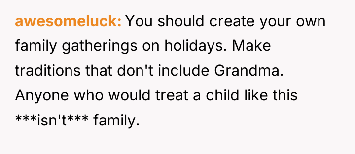 awesomeluck You should create your own family gatherings on holidays....