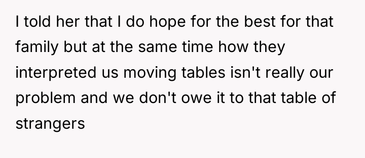 I told her that I do hope for the best...