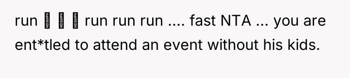 run run run run .... fast NTA...