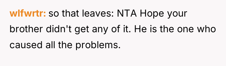 wlfwrtr so that leaves: NTA Hope your brother didn't get...