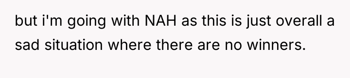 but i'm going with NAH as this is just overall...