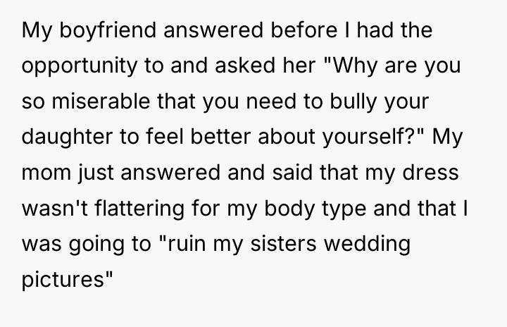 My boyfriend answered before I had the opportunity to and...