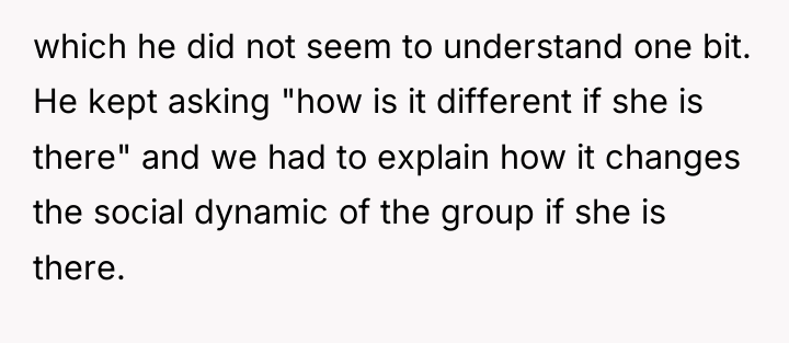 which he did not seem to understand one bit. He...