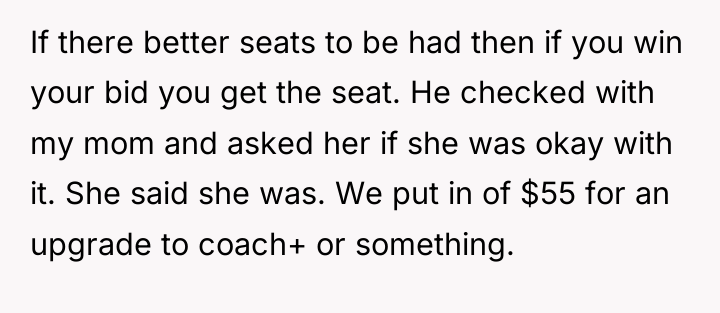 If there better seats to be had then if you...