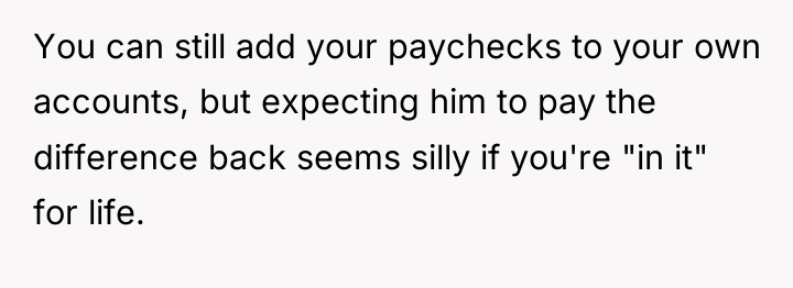 You can still add your paychecks to your own accounts,...