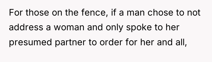 For those on the fence, if a man chose to...