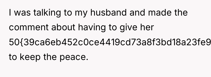 I was talking to my husband and made the comment...