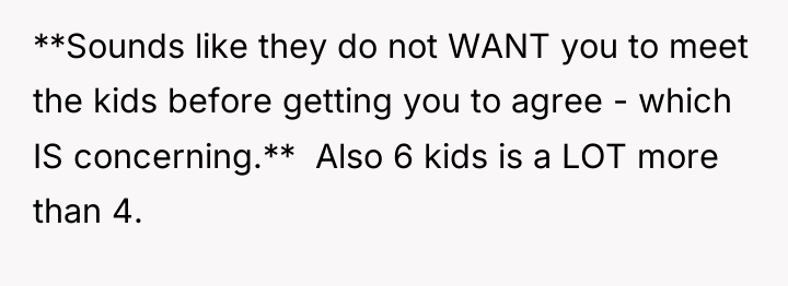 **Sounds like they do not WANT you to meet the...