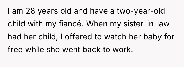 I am 28 years old and have a two-year-old child...