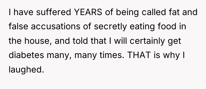 I have suffered YEARS of being called fat and false...